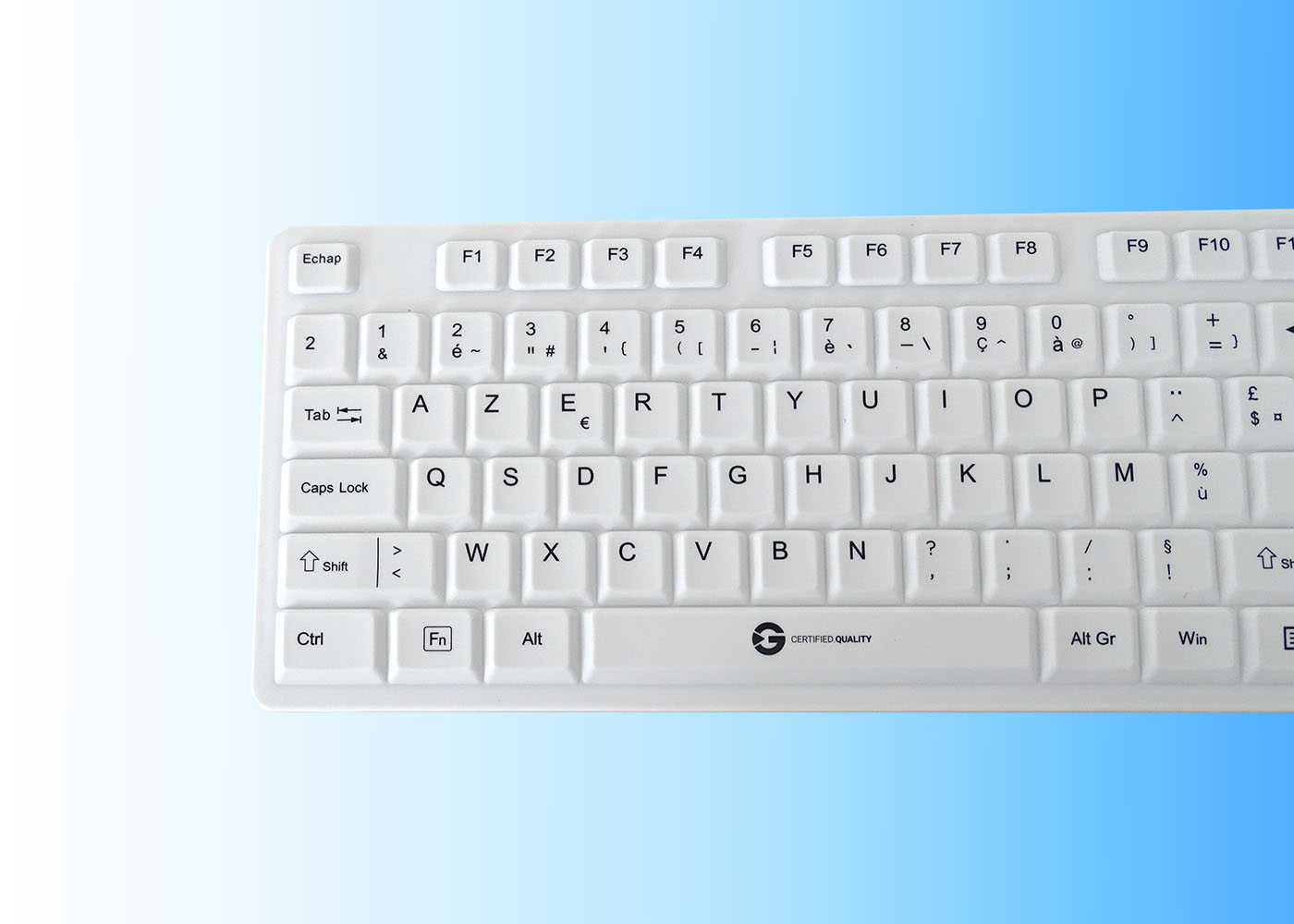 Clavier médical étanche en silicone à touches mécaniques - Nicomed