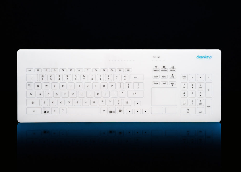 Clavier tactile filaire avec touchpad Cleankeys® CK4