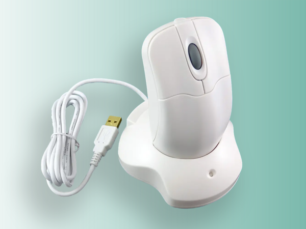 Souris lavable médicale sans fil blanche antibactérienne KH21201
