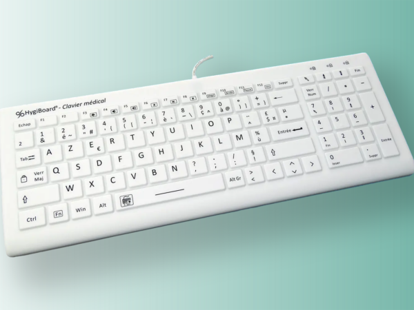 Clavier médical en silicone HygiBoard® Basic