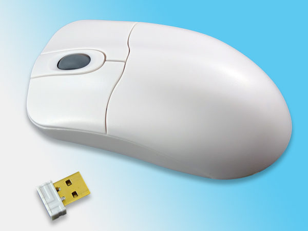 Souris lavable médicale sans fil blanche antibactérienne KH21201