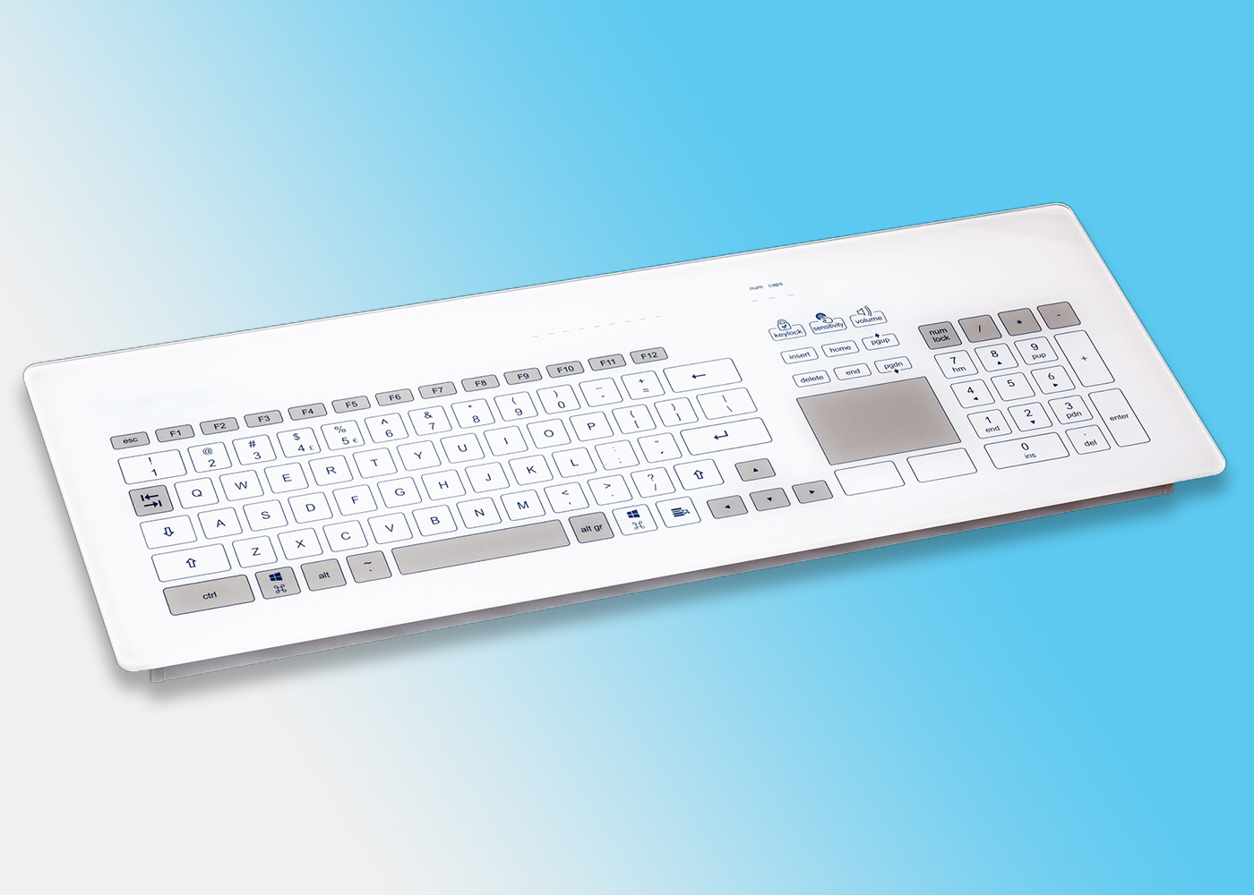 Clavier tactile verre slim touchpad