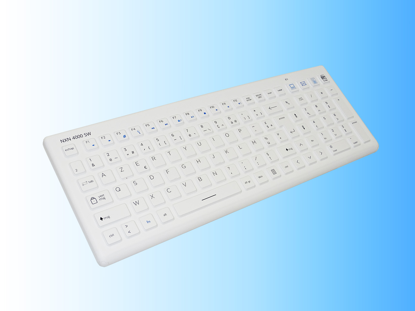 Clavier médical antibactérien filaire SterileFLAT - Nicomed