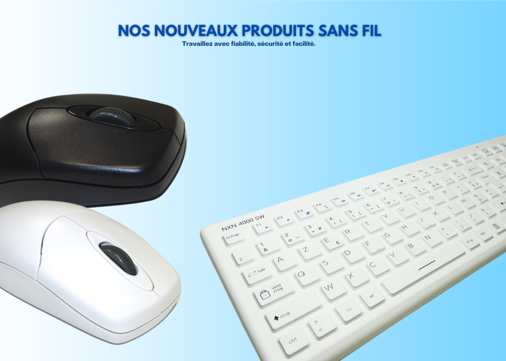 clavier et souris sans fil lavables